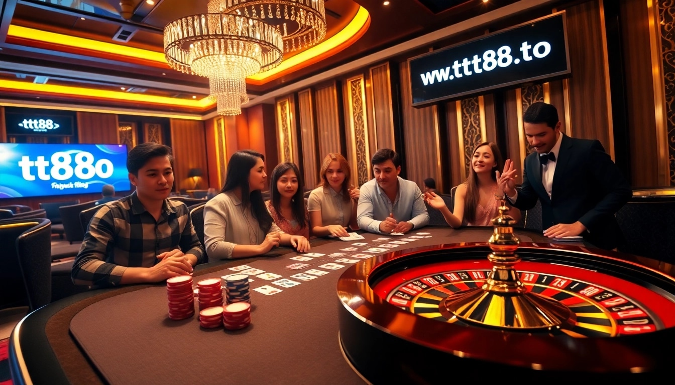 Experience the thrill of high-stakes poker at https://tt88.to/ with luxury casino elements and professional players.