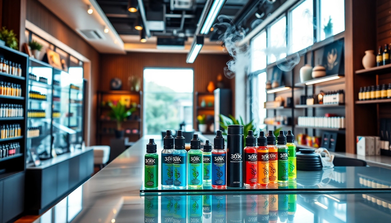 Erleben Sie Al Fakher 30K Hypermax in einem einladenden Vape-Shop mit leuchtenden Farben.