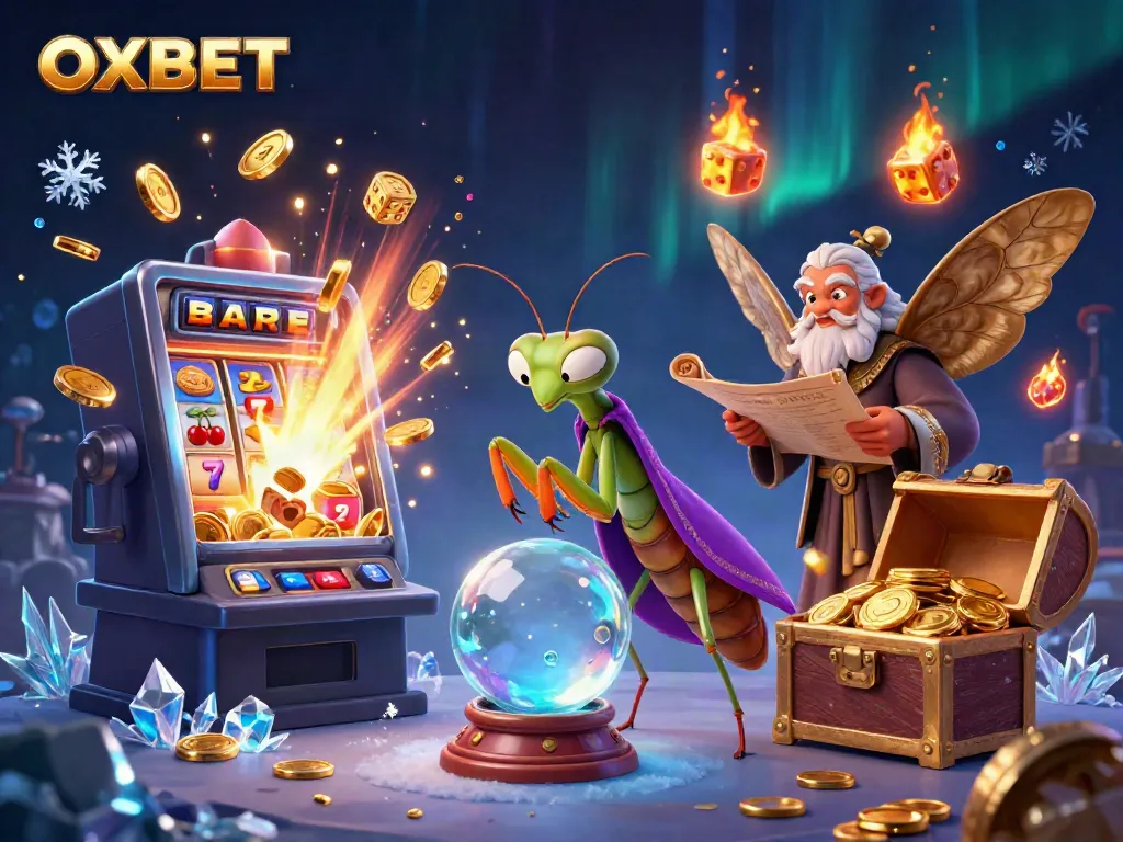 Experience thrilling wins with OXBET's enchanting casino illustration showcasing excitement.