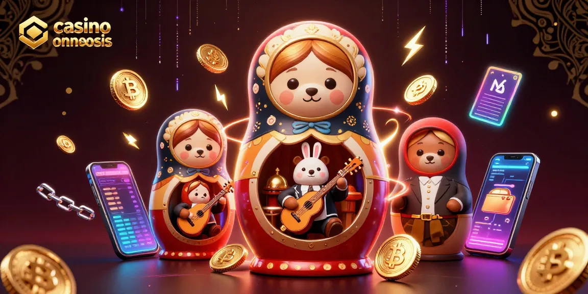 Engage in a vibrant casino ohne oasis experience with charming characters and crypto elements.