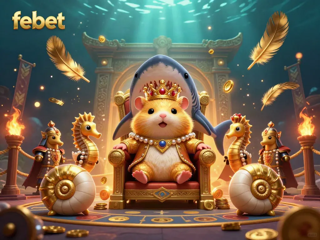 Experience vibrant gaming action as febet's mythical characters engage in a thrilling underwater casino adventure.