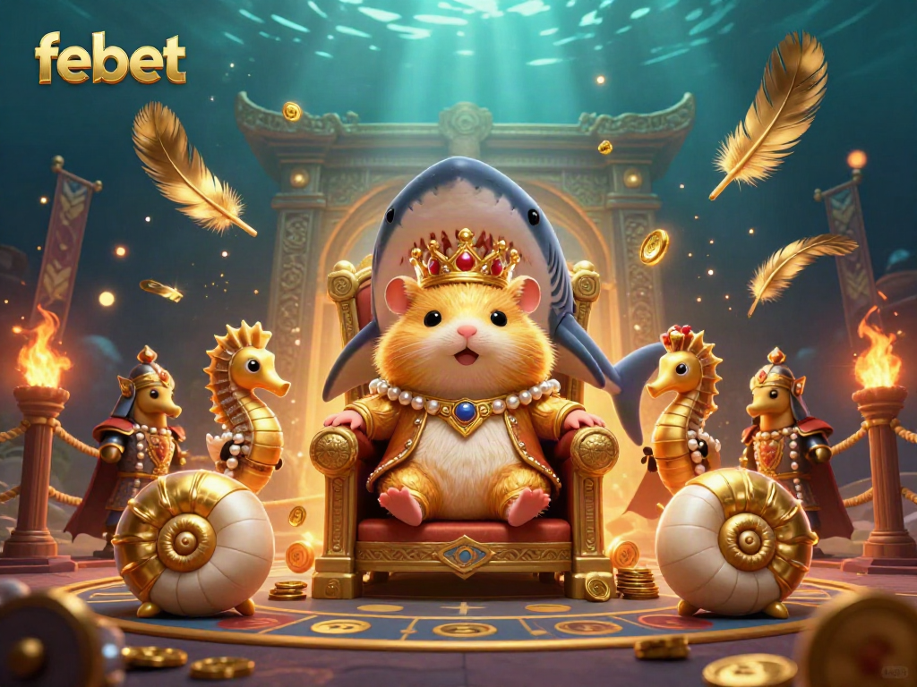 Experience vibrant gaming action as febet's mythical characters engage in a thrilling underwater casino adventure.