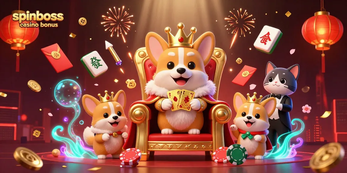 Spinboss Casino Bonus: Erleben Sie die Eleganz des Spiels mit königlichen Charakteren.
