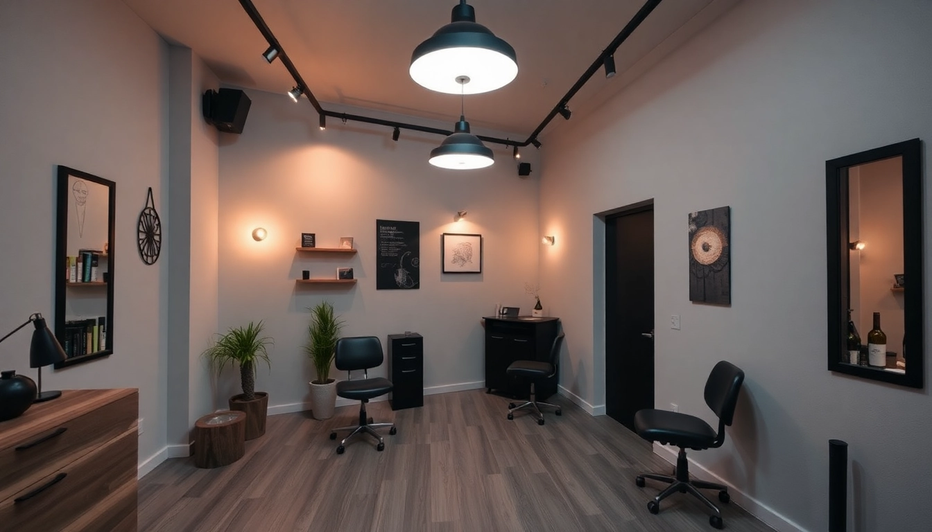 Professionelle Künstler arbeiten im Tattoo Studio München an einzigartigen Designs mit kreativer Atmosphäre.