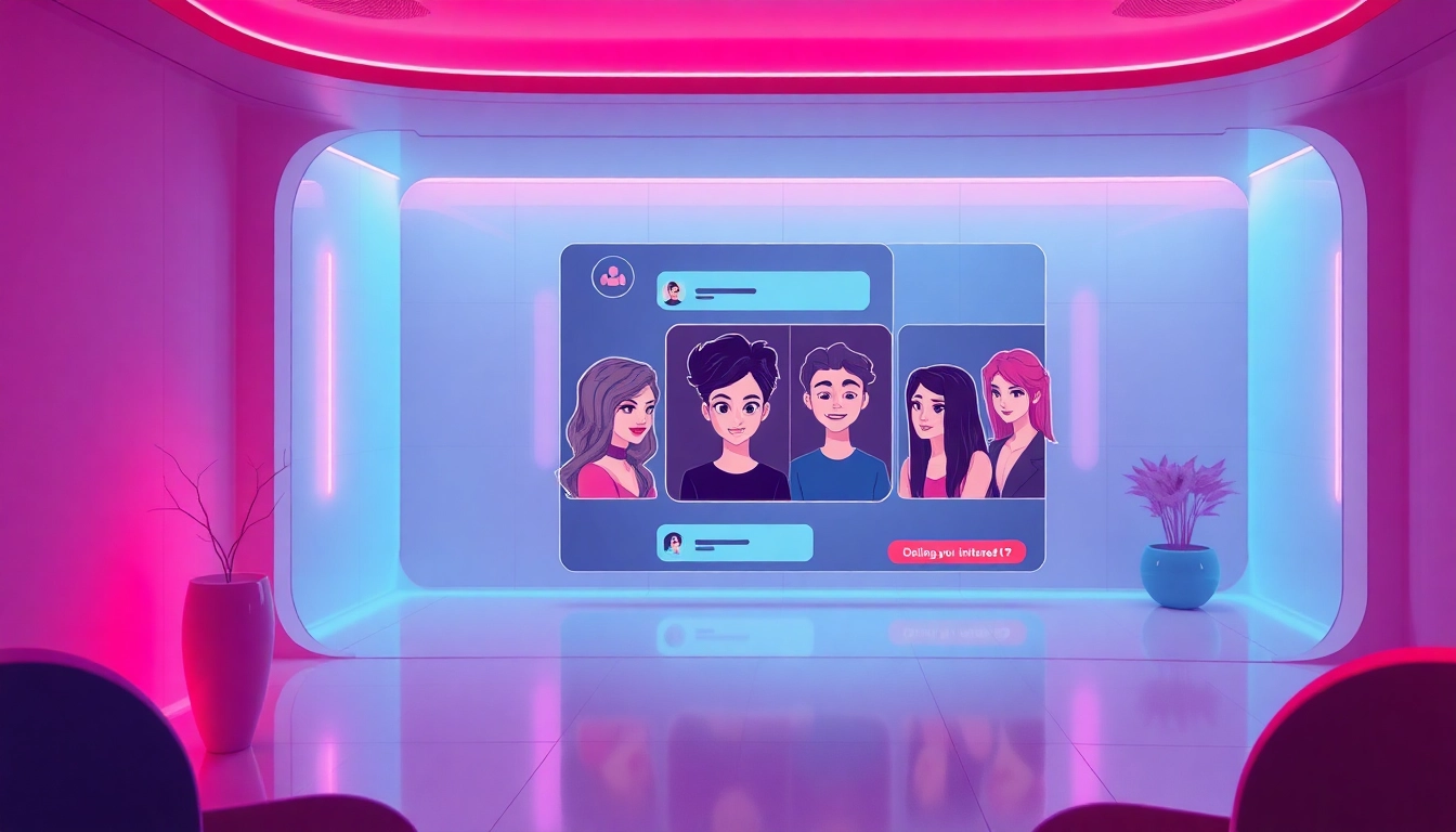 Exciting user experience showcasing engaging porn AI chat with animated characters.