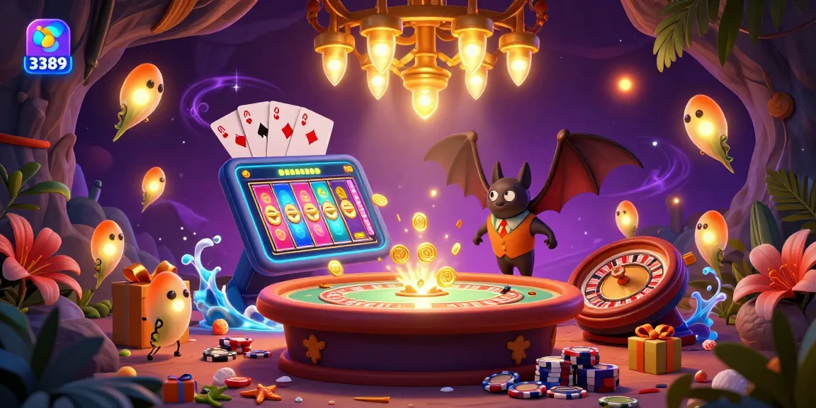 Experience thrilling gameplay at 3389 with glowworms illuminating a cave casino, enhancing the excitement of betting.