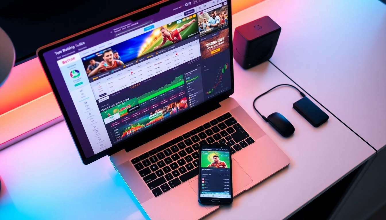 Discover online neue wettanbieter through an engaging modern setup with betting devices and charts.