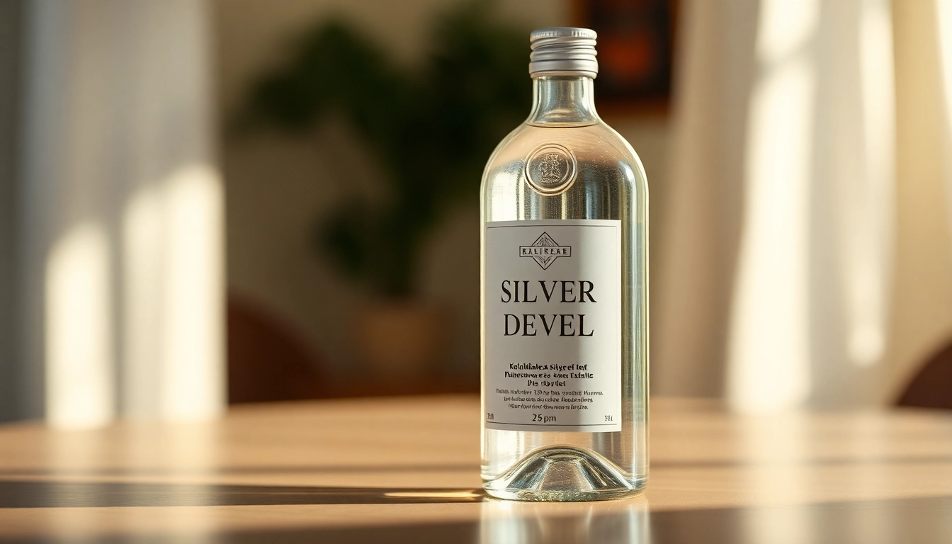 Kolloidales Silber 25 ppm in einer eleganten Flasche, ideal für Gesundheit und Wellness