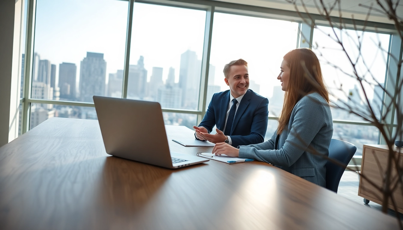 Interacting with a Headhunter Schweiz in a professional office environment