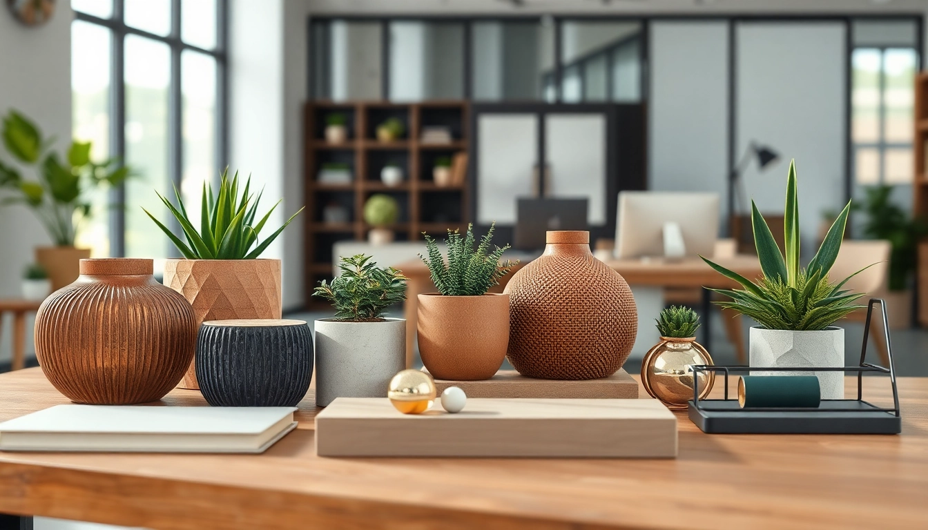 Moderne Möbelzubehör eines Furniture Accessories Supplier auf einem attraktiven Tisch präsentiert.