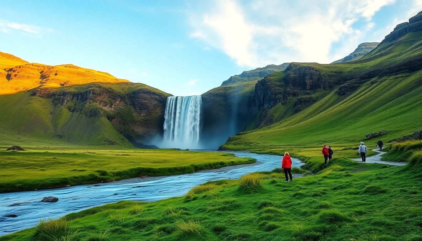 Entdecken Sie die Schönheit einer Reise nach Island mit einem Blick auf die beeindruckenden Gullfoss Wasserfälle und die atemberaubende Landschaft.