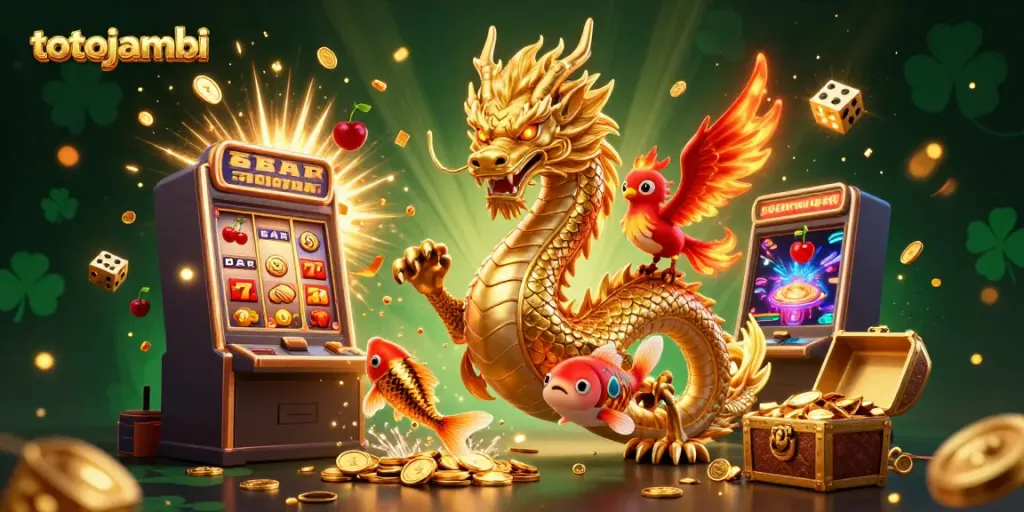 Experience thrilling wins at totojambi with golden dragons and vibrant slot games bursting with riches.
