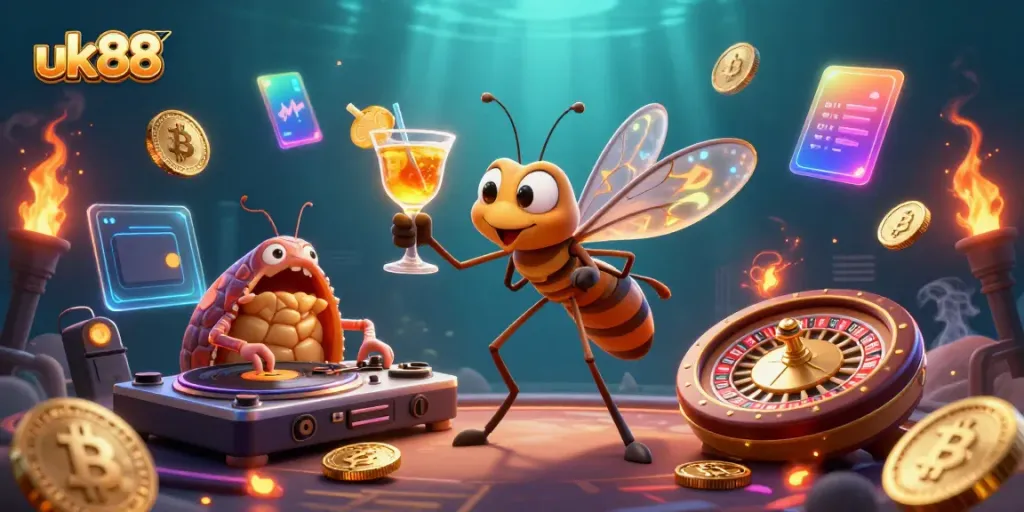 Engage in thrilling uk88 casino adventures with a unique mascot and dynamic gaming elements.