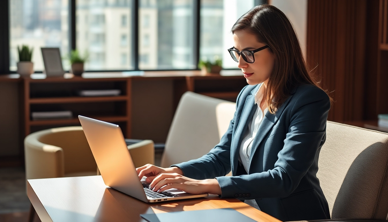 Headhunter Finance bei der Interaktion mit Kandidaten in einem modernen Büro.