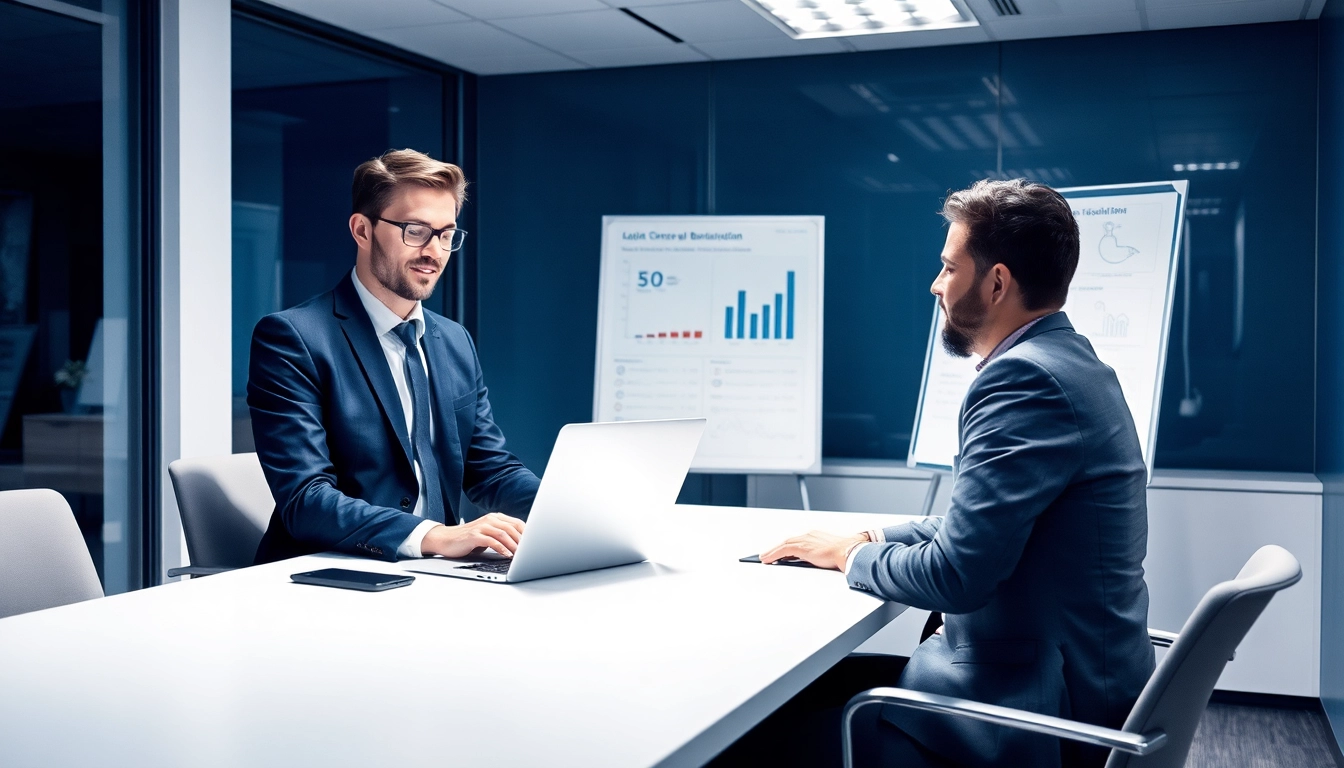 Berater bei der Personalvermittlung Headhunter Nürnberg berät Kandidaten in professioneller Umgebung.