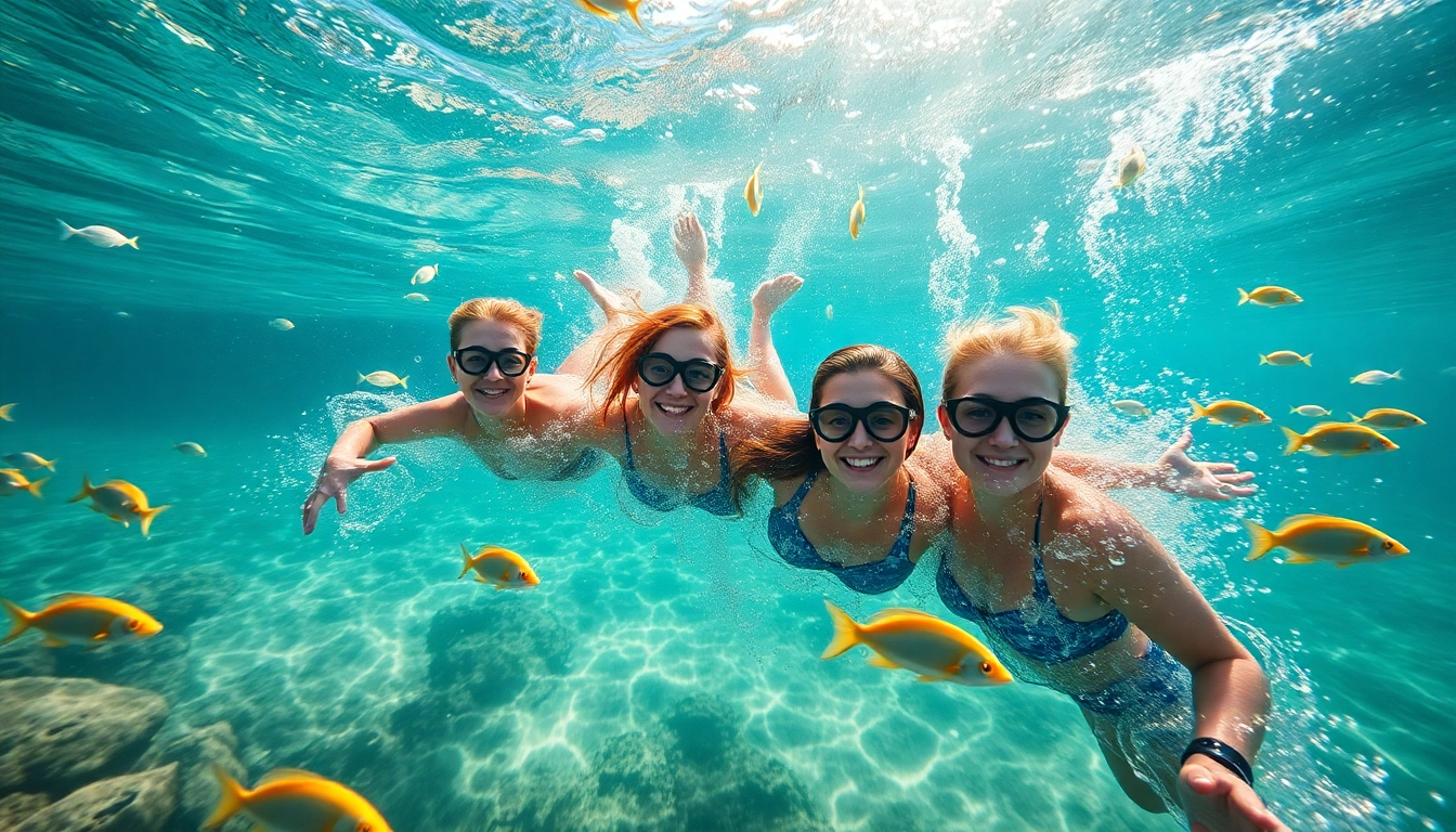 TauchKurs Mexiko - Gruppe von Taucher:innen in kristallklarem Wasser mit bunten Korallen und Fischen entdecken.