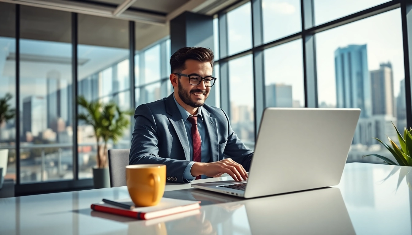 Headhunter Schweiz führt Beratungsgespräche in einem modernen Büro.