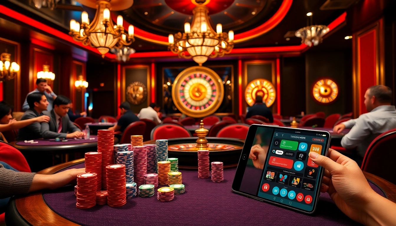 Experience thrilling gambling action at NK88 with live poker tables and modern app interface.