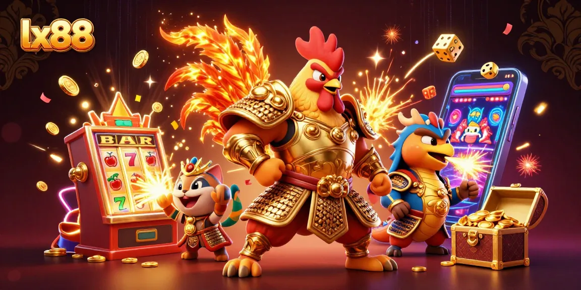 Experience thrilling gambling action at lx88 with captivating characters and exciting game elements.